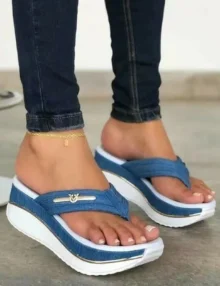 Sandaler Dam | Flip-Flops För Kvinnor | Blå, Röd, Vit baebae.se rea