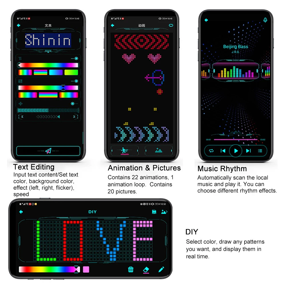 LED Glasögon | App | Generera Din Egen Text baebae.se De billigaste kläderna i Norden 6 LED Glasögon | App | Generera Din Egen Text baebae.se rea 6
