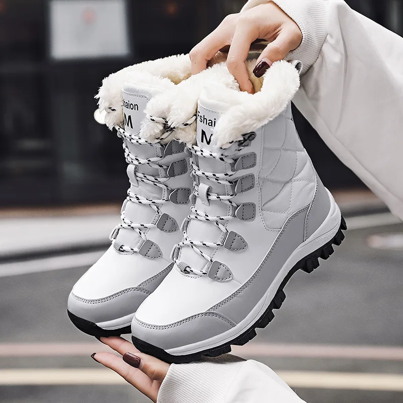 Fodrade Vinterskor Dam | Boots Till Kvinnor baebae.se rea