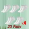 20 Pairs White